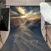 Lofaris Sunset Sky Beach Dusk Wheat Field Sweep Backdrop